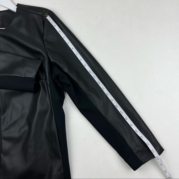 J. Jill Faux Leather Zip Jacket - Picture 7 of 10